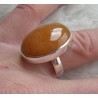 Zilveren ring gezet met Kersenkwarts (aardbeikwarts) maat 17.5 m