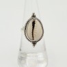 Zilveren ring met Cowrie schelp 17 mm