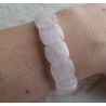 Stretch armband met Rozenkwarts