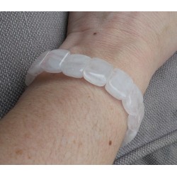 Stretch armband met Rozenkwarts
