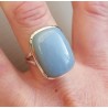 Zilveren ring gezet met Owyhee opaal 19 mm