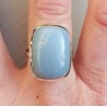Zilveren ring gezet met Owyhee opaal 19 mm
