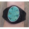 Armband van Roggenleer en gezet met Turkoois Howliet