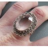 Zilveren ring ovale Rhodoniet 17.3 mm