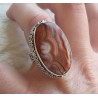 Zilveren ring Laguna Lace Agaat in bewerkte setting maat 17.5 mm