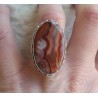 Zilveren ring Laguna Lace Agaat in bewerkte setting maat 17.5 mm