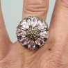 925 Sterling zilveren ring Markasiet 17 mm