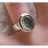 Zilveren ring gezet met Apatiet ring maat 16.5 mm