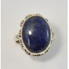 Zilveren edelsteen ring met Lapis Lazuli maat 9 / 18.9 mm