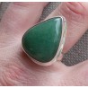 Zilveren ring gezet met Aventurijn ring maat 18 mm