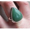 Zilveren ring gezet met Aventurijn ring maat 18 mm
