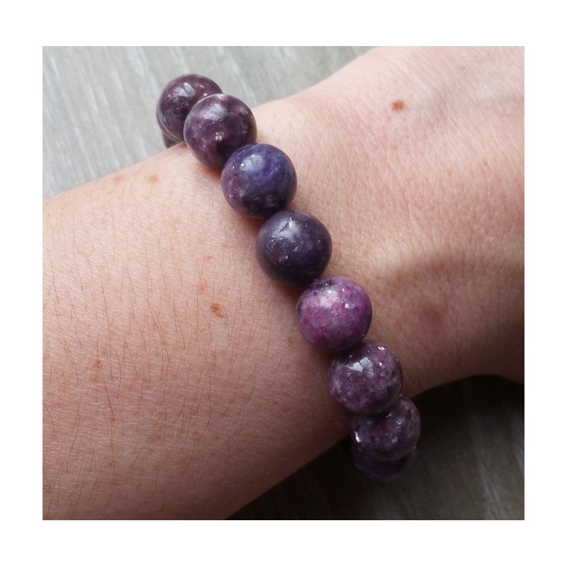 Stretch armband met Lepidoliet