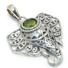 925 Sterling zilveren hanger olifant met Peridot