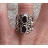 Zilveren ring gezet met Ioliet maat 17 mm