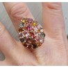 Rosé vergulde ring gezet met Toermalijn 19 mm