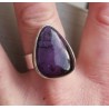 Zilveren ring gezet met Sugiliet 17.7 mm