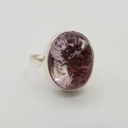 Zilveren ring gezet met Lodoliet 19 mm
