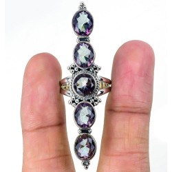 925 Sterling zilveren ring met Mystic Topaas 19 mm
