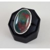 Zilveren ring gezet met ovale Bloedsteen 16.5 mm