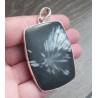 Zilveren hanger gezet met grote Chrysant steen