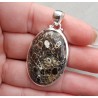 Zilveren hanger ovale cabochon Turitella Agaat