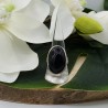 Zilveren ring met grote brede ovale zwarte Onyx 19.5 mm