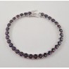 Zilveren armband gezet met ronde Mystic Topazen