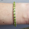 Zilveren armband / bangle gezet met Peridot