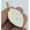 Zilveren hanger met gezicht uit been en Koraal