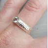 Zilveren ring gezet met ronde groene Amethist 19 mm