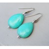 Oorbellen met gladde mint groene Jade briolet