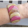 Armband van Buffelhoorn paars gelakt