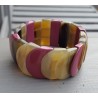 Armband van Buffelhoorn paars gelakt