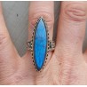 Zilveren ring met marquise Labradoriet in bewerkte setting 17.3