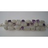 Zilveren edelsteen armband met Amethist en Maansteen
