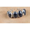 Zilveren armband gezet met Pietersiet