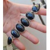 Zilveren armband gezet met Pietersiet