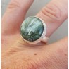 Zilveren ring met ronde Seraphiniet 17 mm