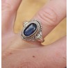 Zilveren ring gezet met Kyaniet 17.5 mm