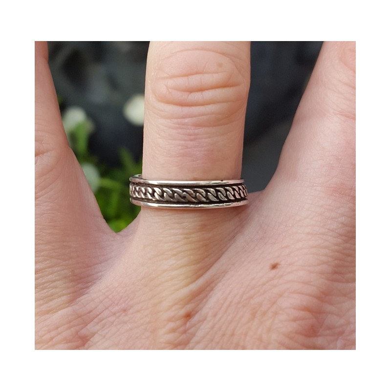 Zilveren bali ring Aninda verstelbaar