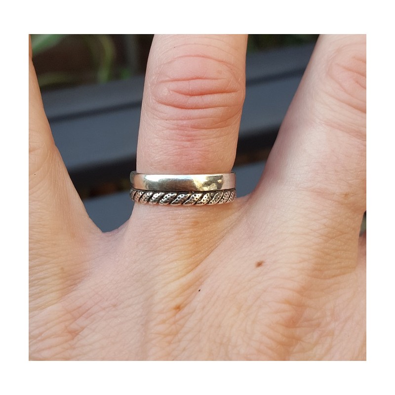 Zilveren ring verstelbaar