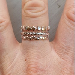 Zilveren ringen set 17.3 mm