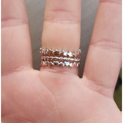 Zilveren ringen set 17.3 mm