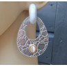 Vergulde creolen met zilveren oorhangers van Ecoleather en ornamenten