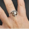 Zilveren ring kat verstelbaar
