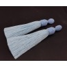Licht blauwe tassel oorbellen