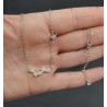 Zilveren ketting met sterretjes gezet met Zirkonia