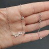 Zilveren ketting met sterretjes gezet met Zirkonia