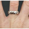Zilveren band ring verstelbaar