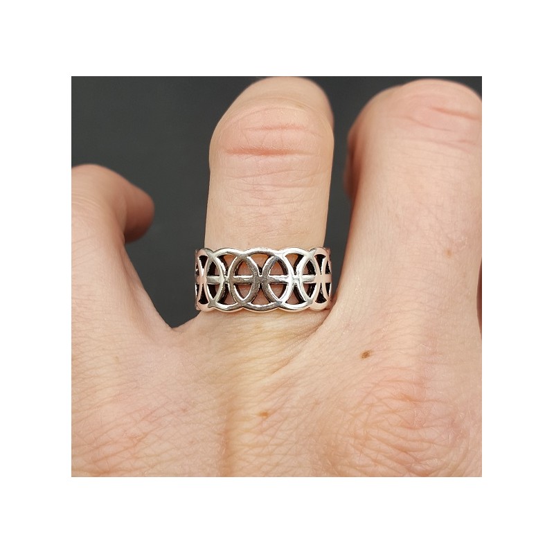 Zilveren celtic ring verstelbaar